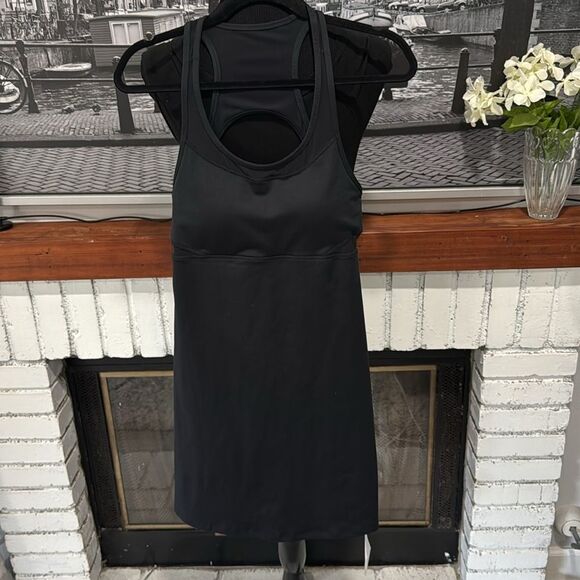 Fabletics Women Dress compression Jersey All way Stretch Black Large Short Mini - Picture 2 of 9